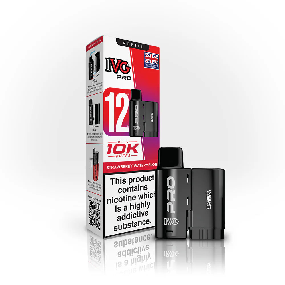 IVG Pro 12ml 10K Puffs Pod Refill (20mg)