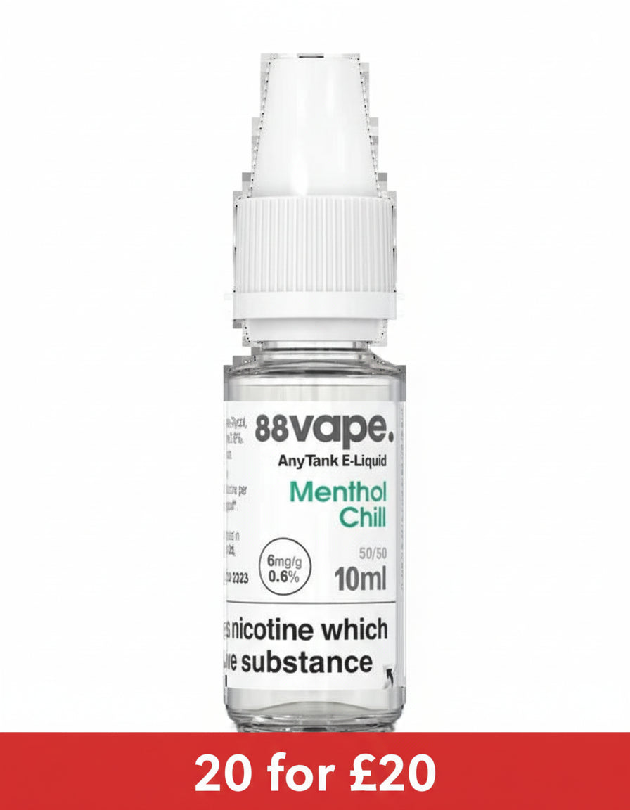 88 Vape E-Liquid 10ml 50-50 (6mg)