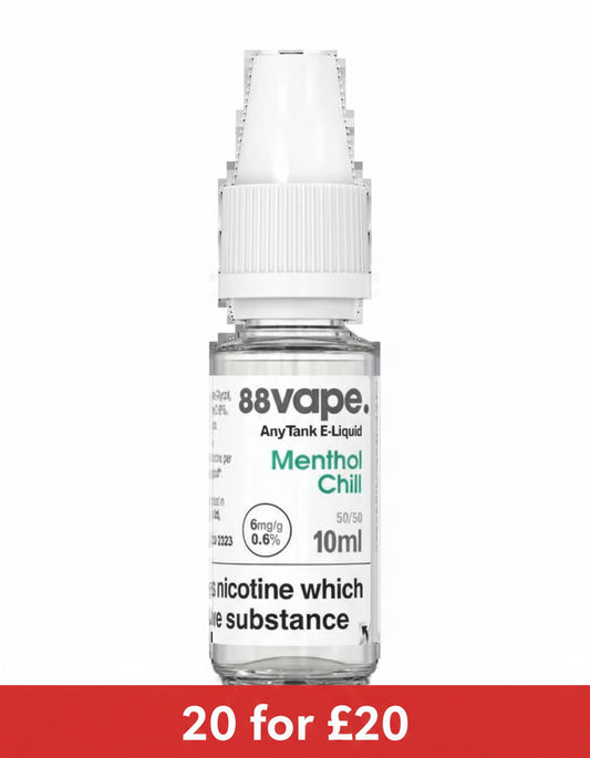 88 Vape E-Liquid 10ml 50-50 (6mg)