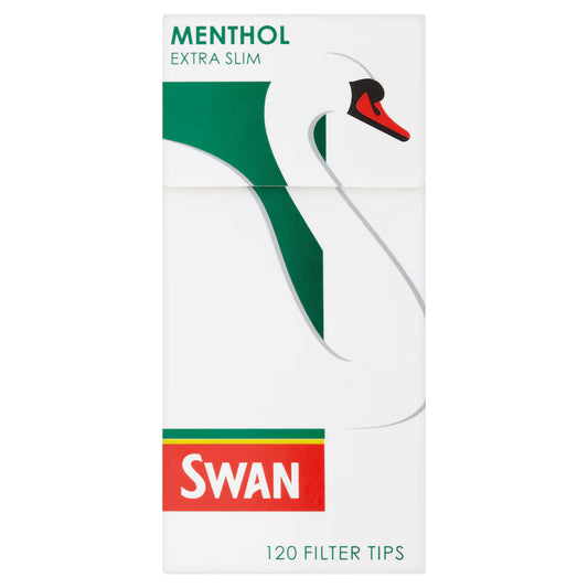Swan Extra Slim Menthol Filter Tips 120 Pack